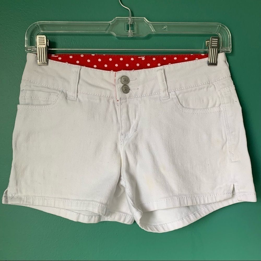 dELiA*S White Jean Shorts 3 inch Inseam size 1/2